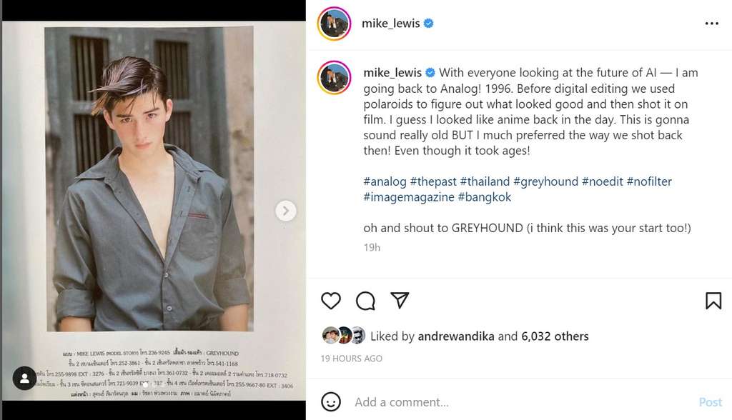Mike Lewis waktu muda