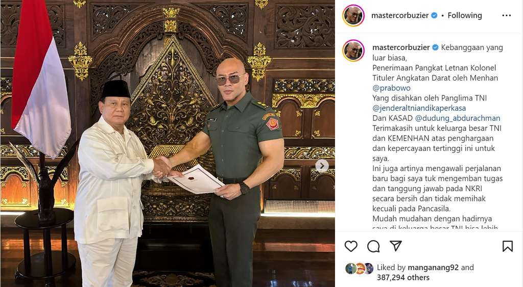 Deddy dan Menhan Prabowo