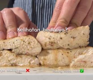 Beda ayam yang sudah direndam
