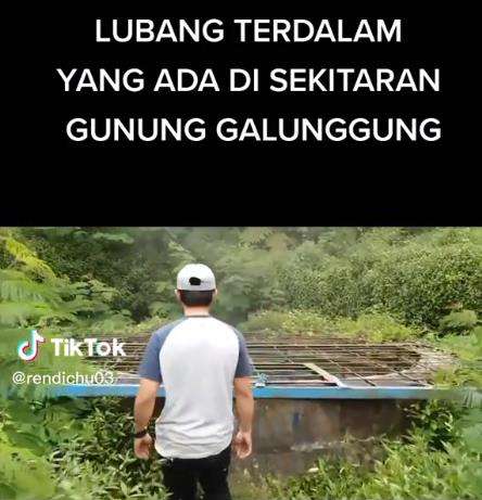 Lubang misterius di kaki Gunung Galunggung.