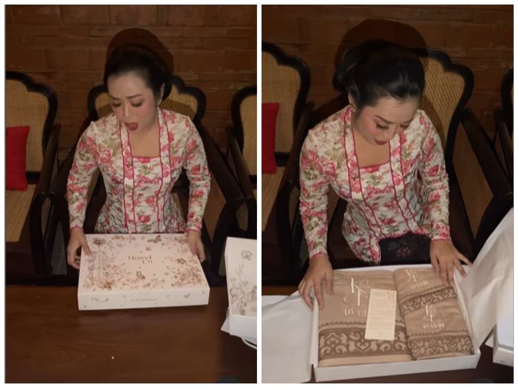 Soimah unboxing souvenir pernikahan Kaesang dan Erina