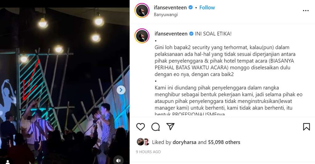 konser private Ifan Seveenten