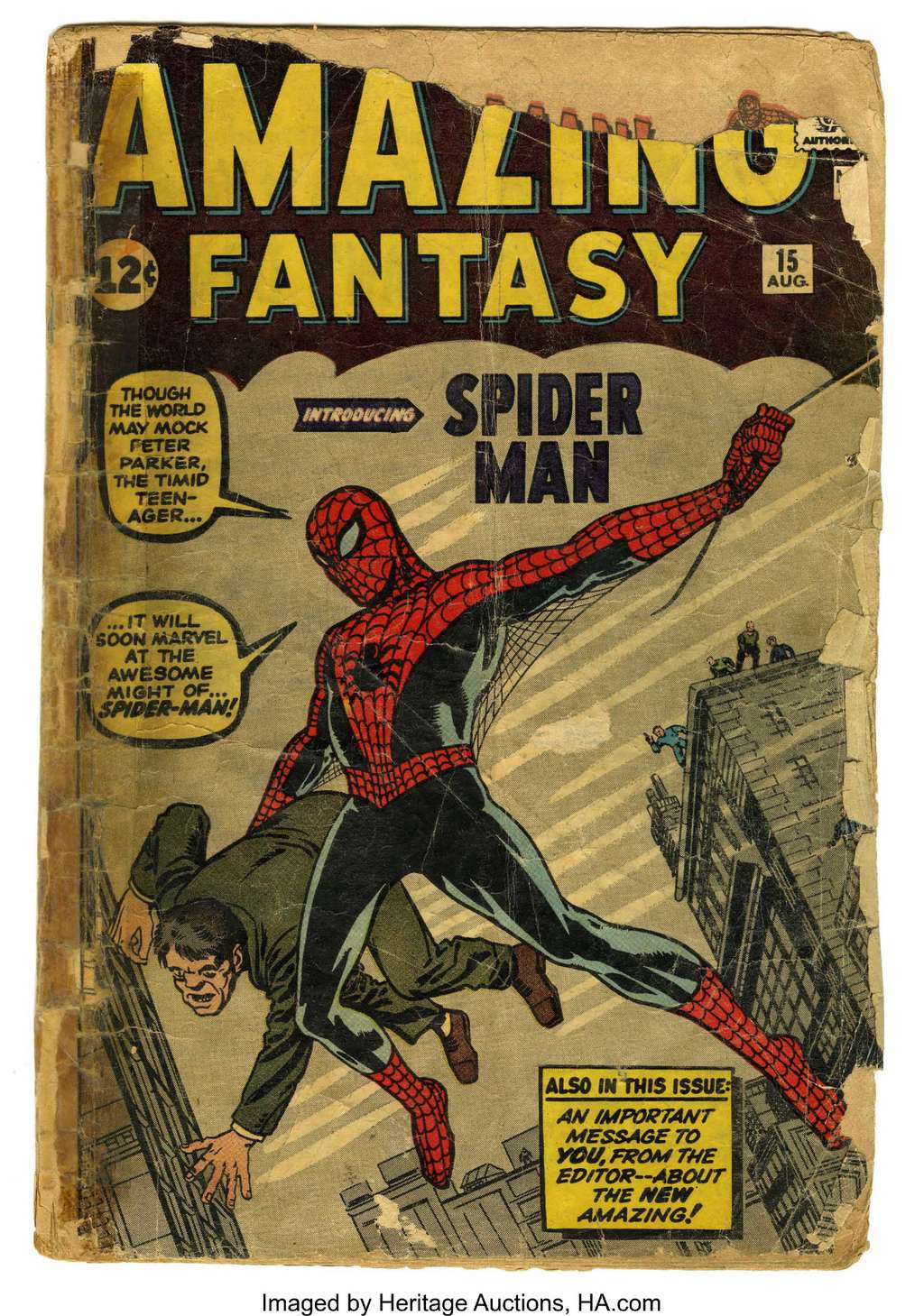 Edisi Spiderman Aamazing Fantasy tahun 1962 terjual Rp 17 miliar Edisi Spiderman Aamazing Fantasy tahun 1962 terjual Rp 17 miliar