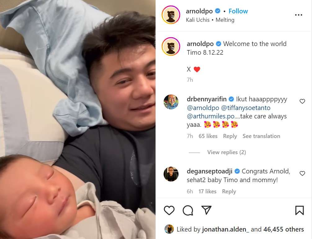 Putra kedua chef Arnold