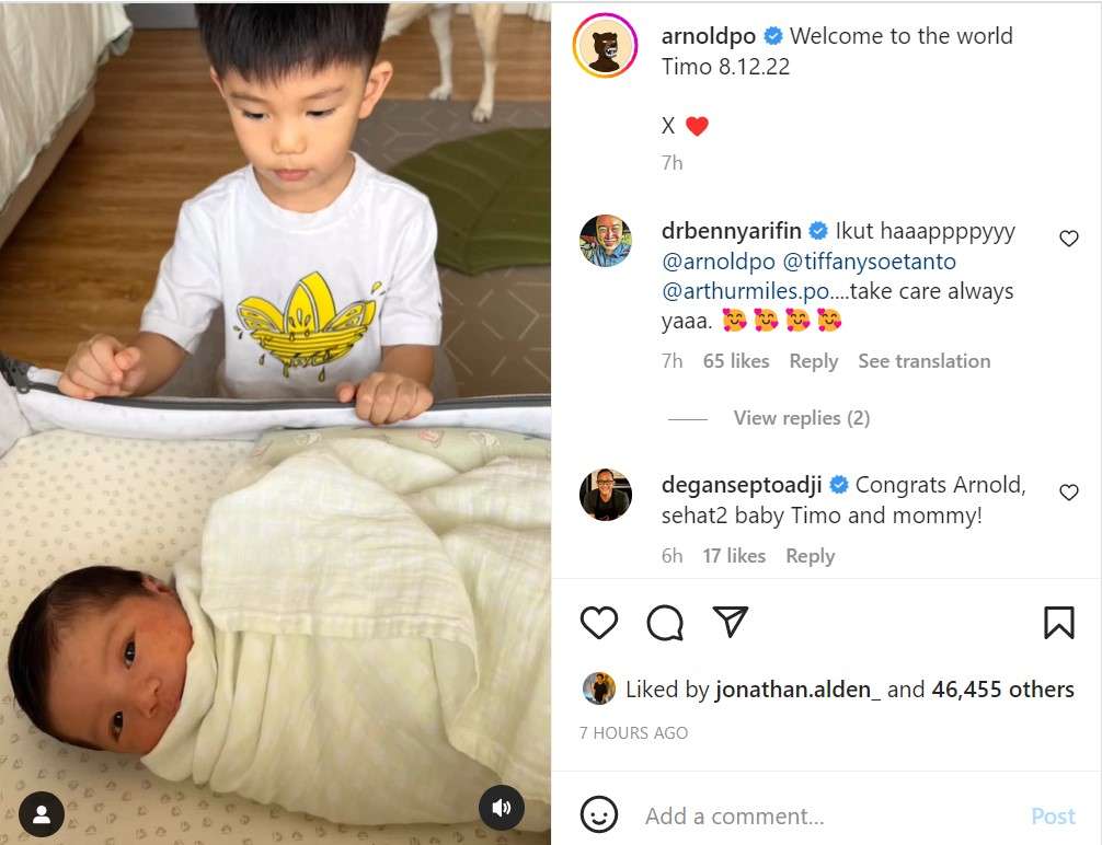 Putra kedua chef Arnold