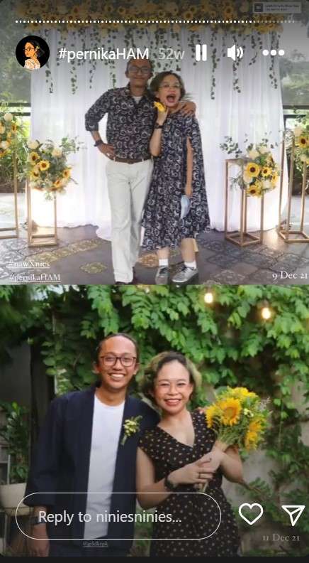 Nisrina Nadhifah dan Wana suaminya Nisrina Nadhifah dan Wana suaminya