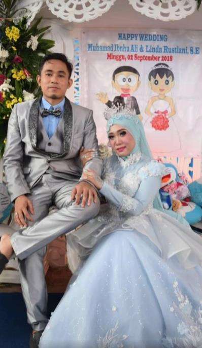 Viral pernikahan mengusung konsep dan tema Doraemon.