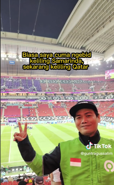 Viral Ojol Beruntung Nonton Piala Dunia 2022 Qatar