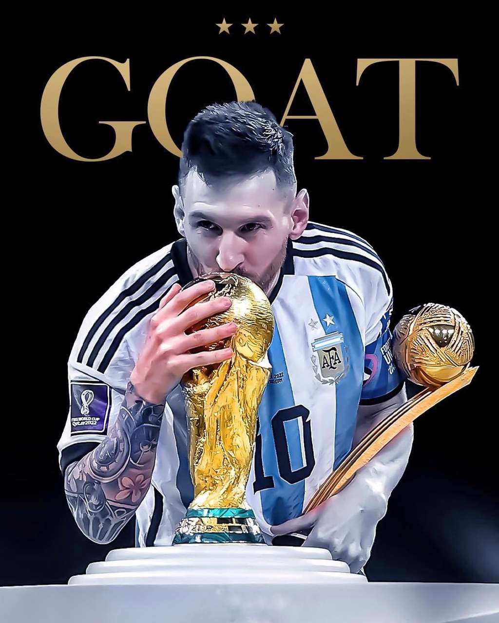 Messi sang Greatest of All Time alias GOAT