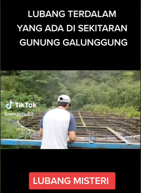 Lubang Raksasa Misterius Ditemukan di Kaki Gunung Galunggung