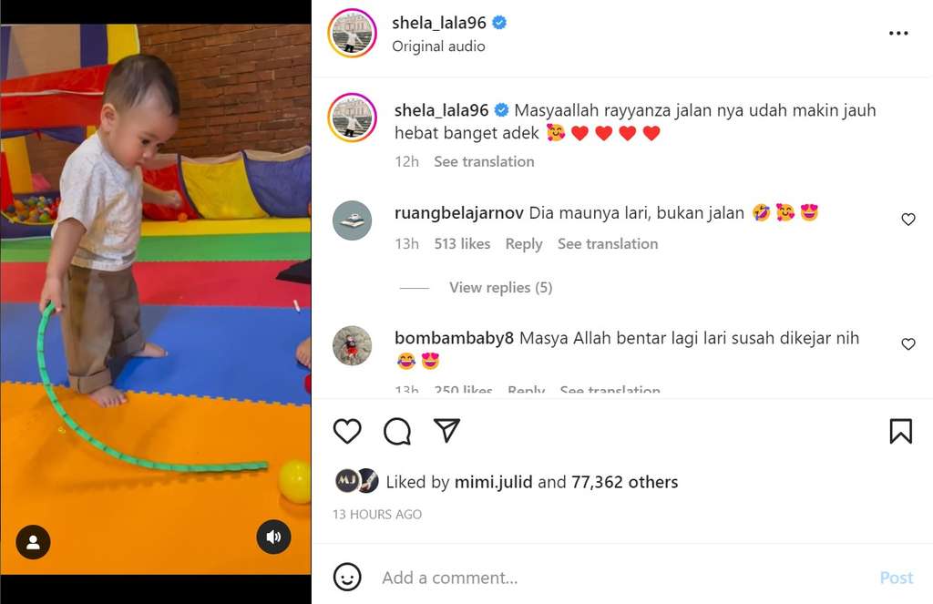 Rayyanza bisa jalan
