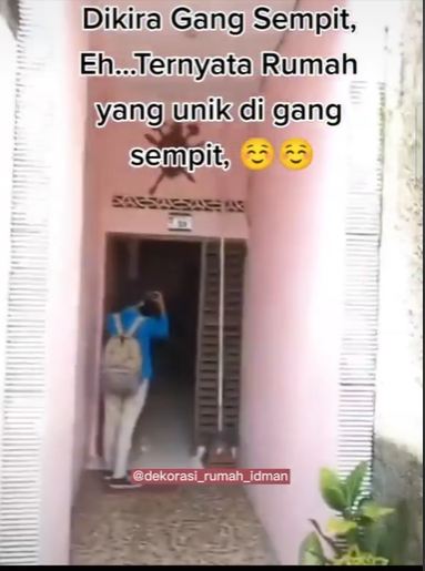 Viral Rumah Mungil dengan Lebar 1 Meter, Penampakan Ruangan Bikin Salfok