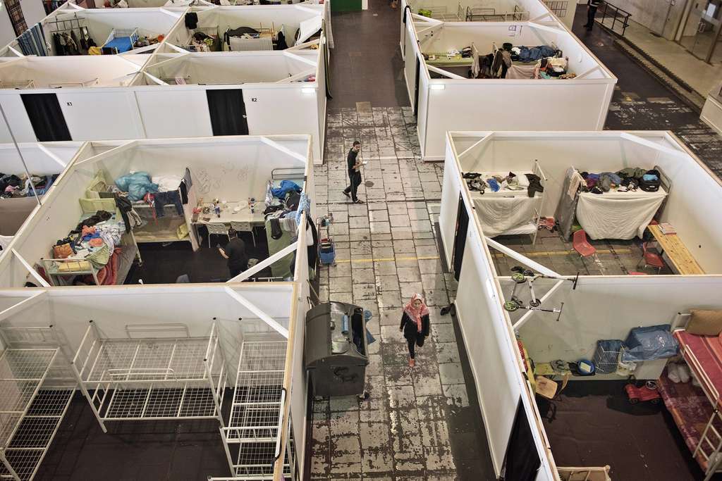 Tempat penampungan pengungsi Suriah di Berlin, Jerman