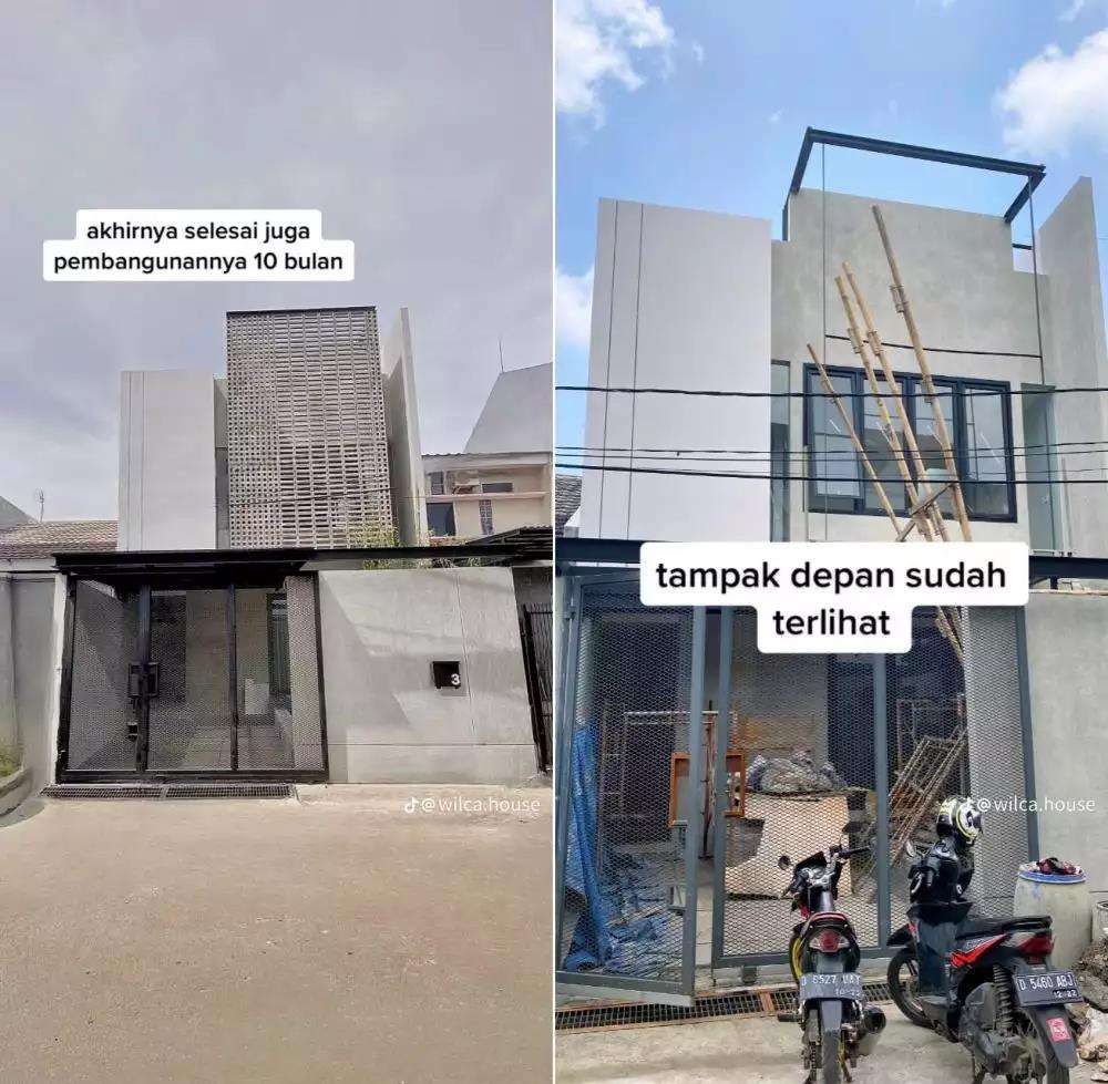 Transformasi rumah sederhana menjadi hunian bergaya interior rumah Skandinavia.