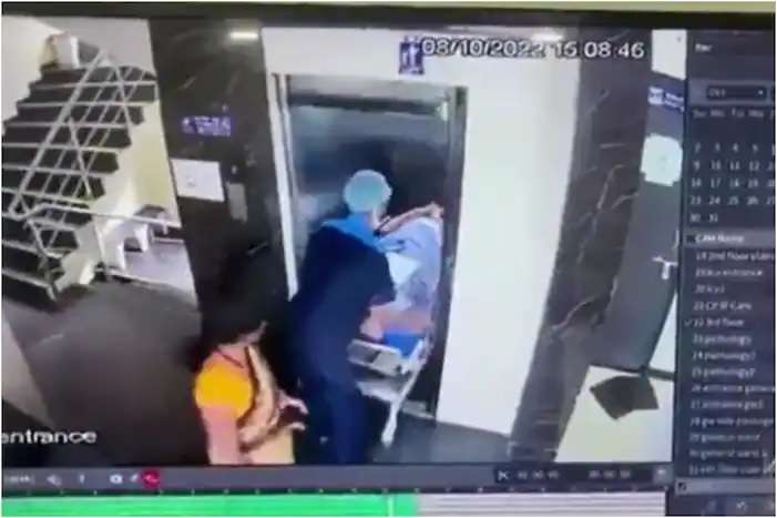 Detik-detik Menegangkan Lift Rumah Sakit Anjlok