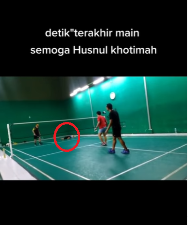 Detik-detik Pria Pingsan dan Meninggal Saat Main Bulu Tangkis
