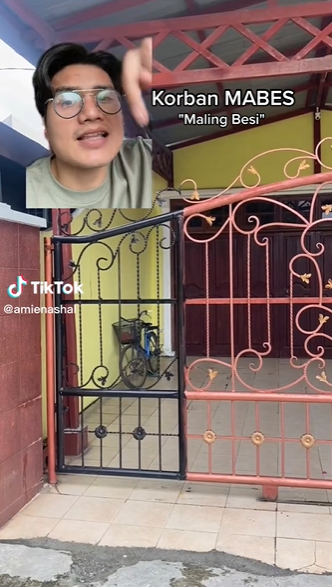 TikToker Ungkap Rumah Korban Maling Besi
