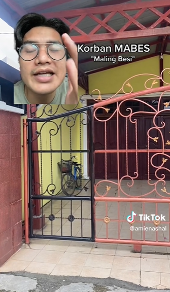 TikToker Ungkap Rumah Korban Maling Besi