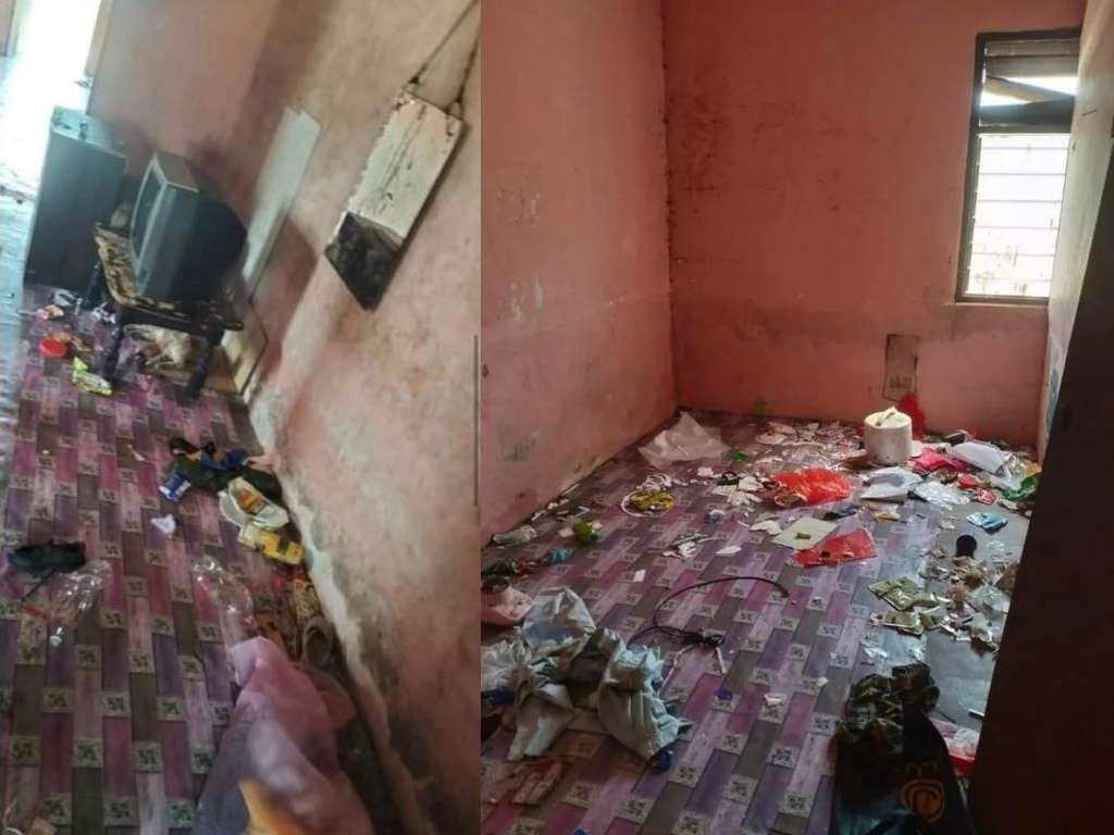 Penyewa dari neraka, rumah kontrakan ditinggalkan dalam kondisi memprihatinkan.