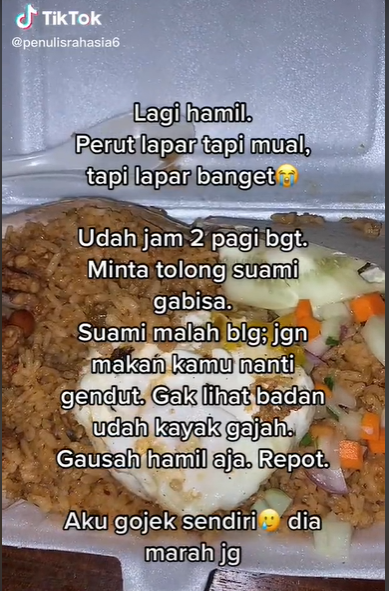 Istri Hamil Kelaparan Tengah Malam, Suami Malah Larang Makan