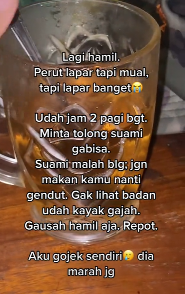Istri Hamil Kelaparan Tengah Malam, Suami Malah Larang Makan