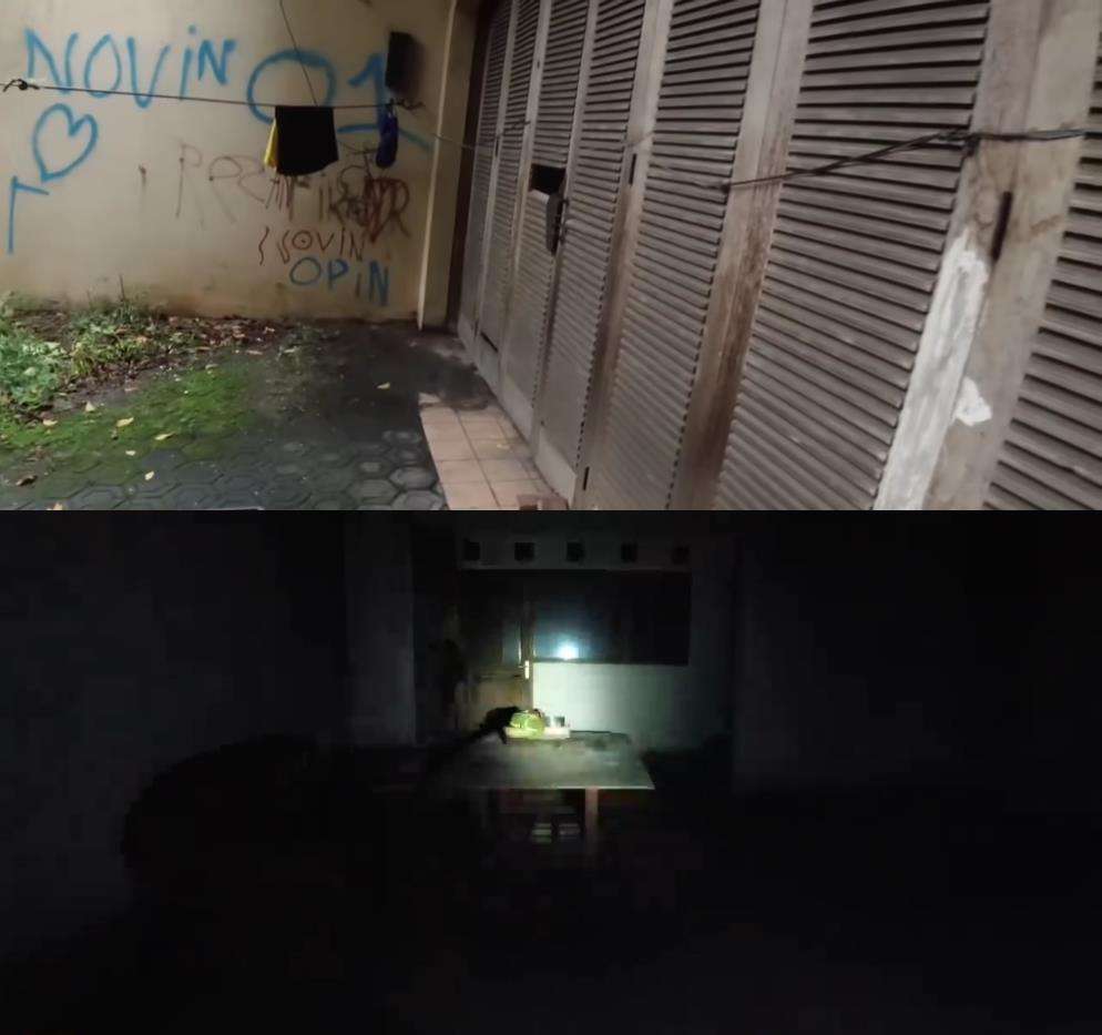 Penampakan rumah megah terbengkalai yang hanya dihuni anak dan ibunya.