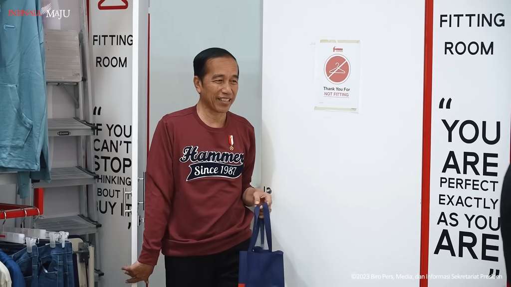 Gaya Jokowi dan Para Menteri Ngemal di Pekanbaru