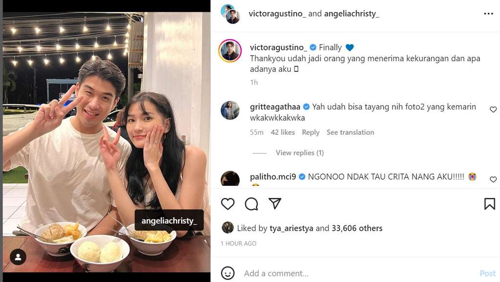 Victor mengumumkan pacar barunya Victor mengumumkan pacar barunya