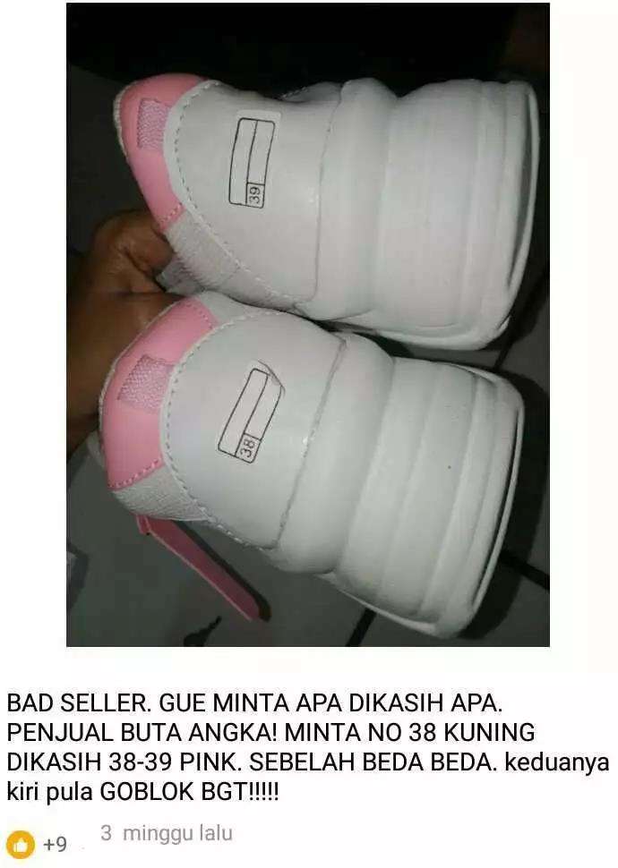 Momen apes beli sepatu online.