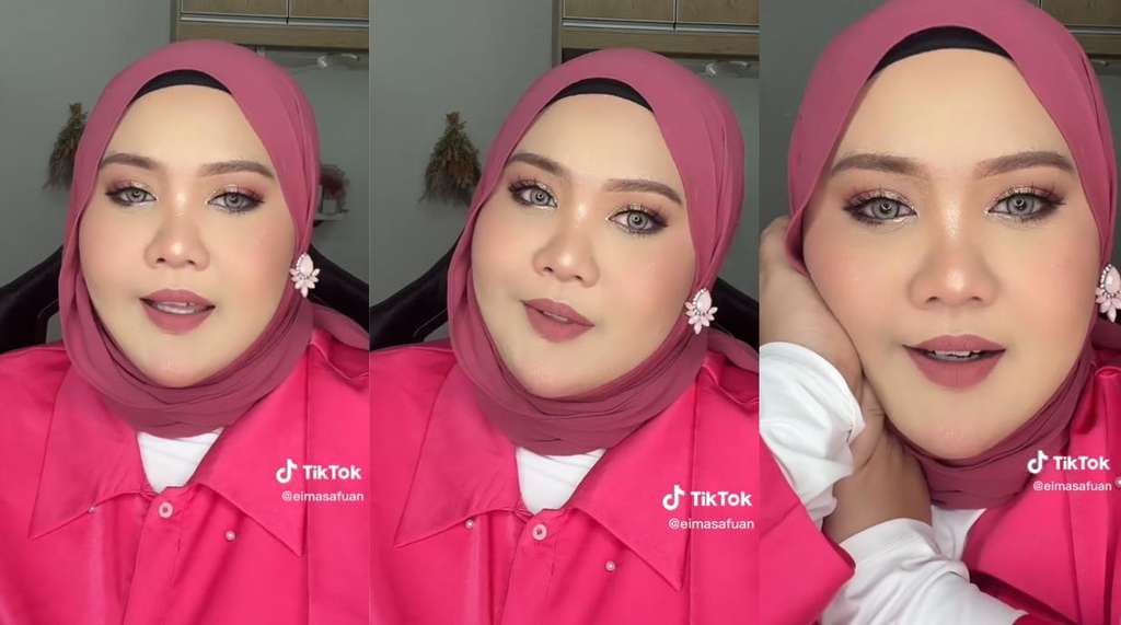 Transformasi wajah wanita setelah dimakeup bikin syok.