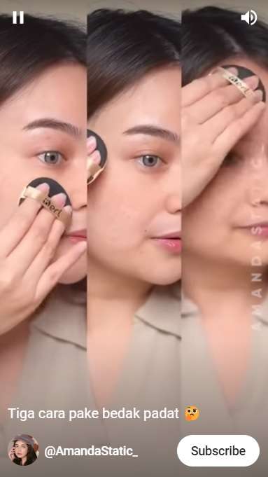 Memakai Bedak Memakai Bedak