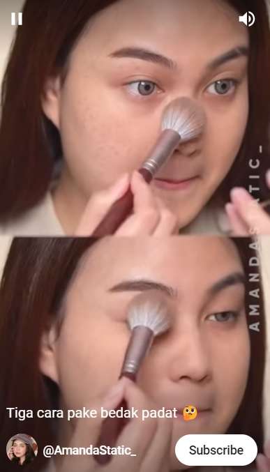Memakai Bedak Memakai Bedak