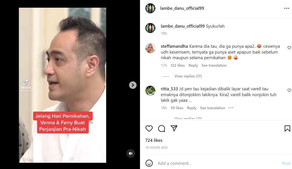 Ferry Irawan bicara soal perjanjian pranikah