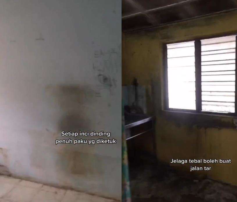 Kondisi rumah kontrakan setelah ditinggal penyewa.