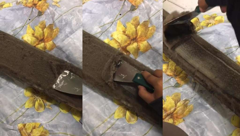 Kondisi rumah kontrakan setelah ditinggal penyewa.