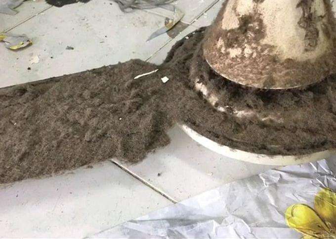 Kondisi rumah kontrakan setelah ditinggal penyewa.