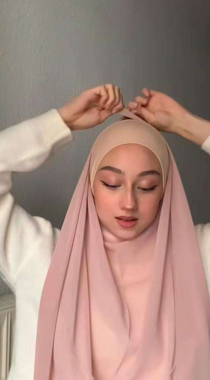 Styling Pashmina Flowy Tanpa Jarum Pentul, Cukup Diikat