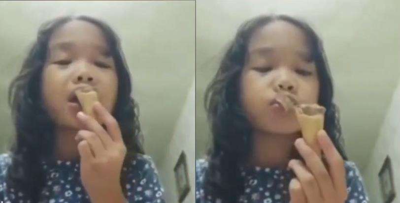 Hampir habis nikmati es krimnya tiba-tiba ada cicak di dalamnya.