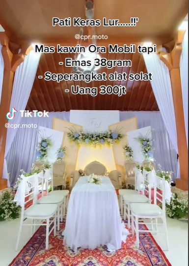 Viral Pernikahan Mewah di Pati, Maharnya sampai Rp300 Juta
