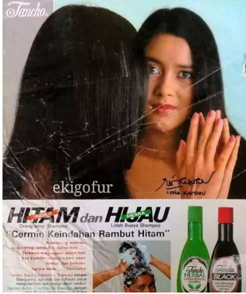 Potret Lydia Kandou jadi iklan sampo