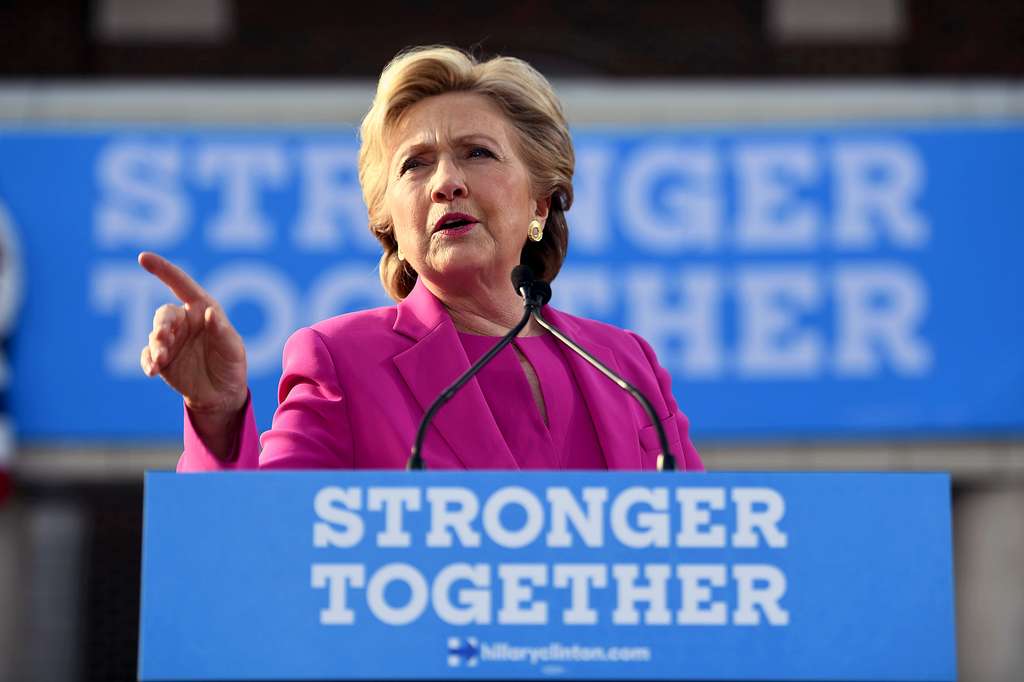 Hillary Clinton dalam kampanye Pilpres AS tahun 2016