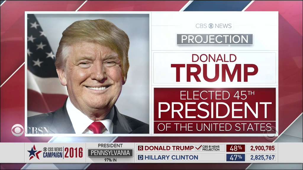 Donald Trump saat menang Pilpres AS tahun 2016