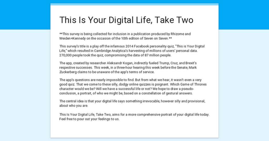 Kuis “ This is Your Digital Life,” Kuis “ This is Your Digital Life,”