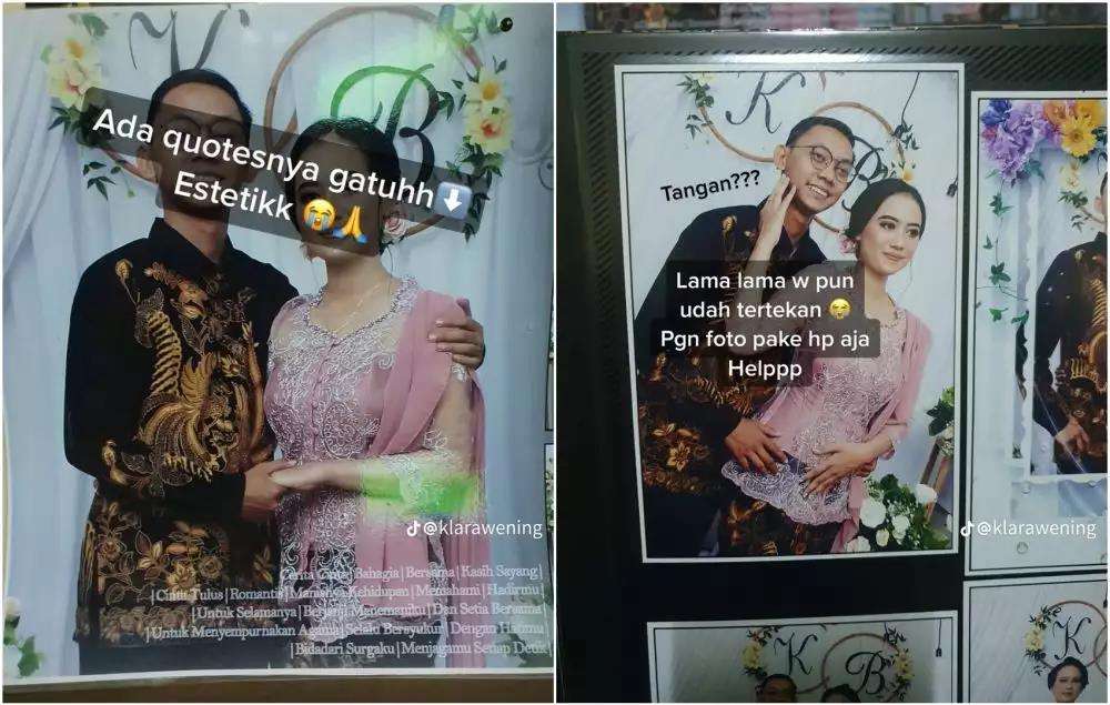 Gegara fotografer rekomendasi bapak, foto lamaran malah tampak jadul.