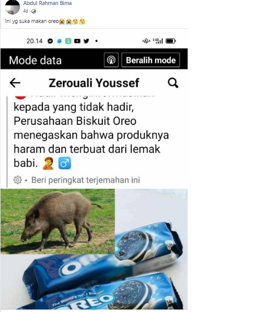 Cek Fakta: Orea Klaim Produknya Haram
