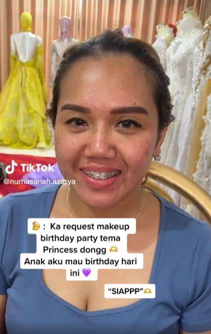 Transformasi wajah before after yang bikin pangling.