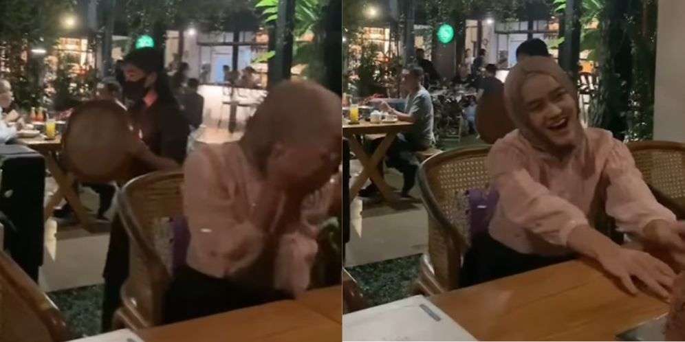 Wanita Mengira Kue Ulang Tahun Dibawa Pelayan Diberikan Untuknya