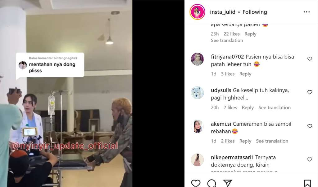 Adegan dokter di balik layar
