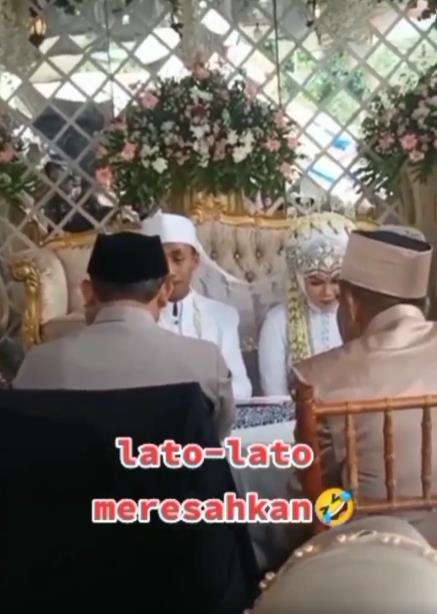 Suara lato-lato ganggu prosesi akad nikah.