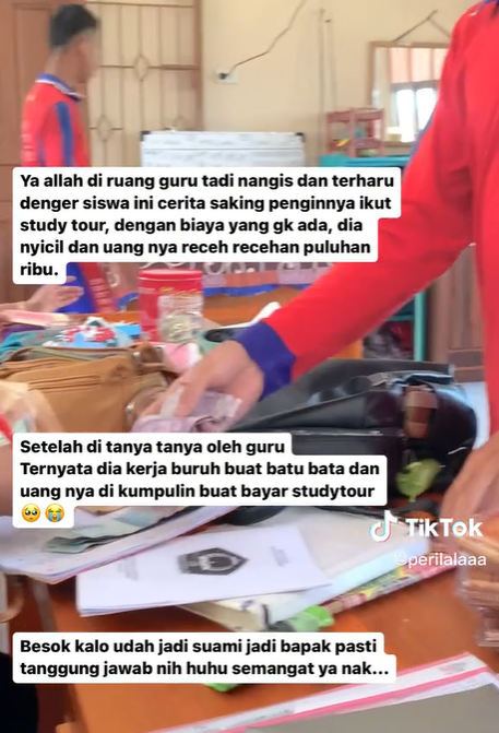 Demi Bayar Study Tour, Siswa Ini Rela Kerja Buruh Bikin Guru Auto Nangis